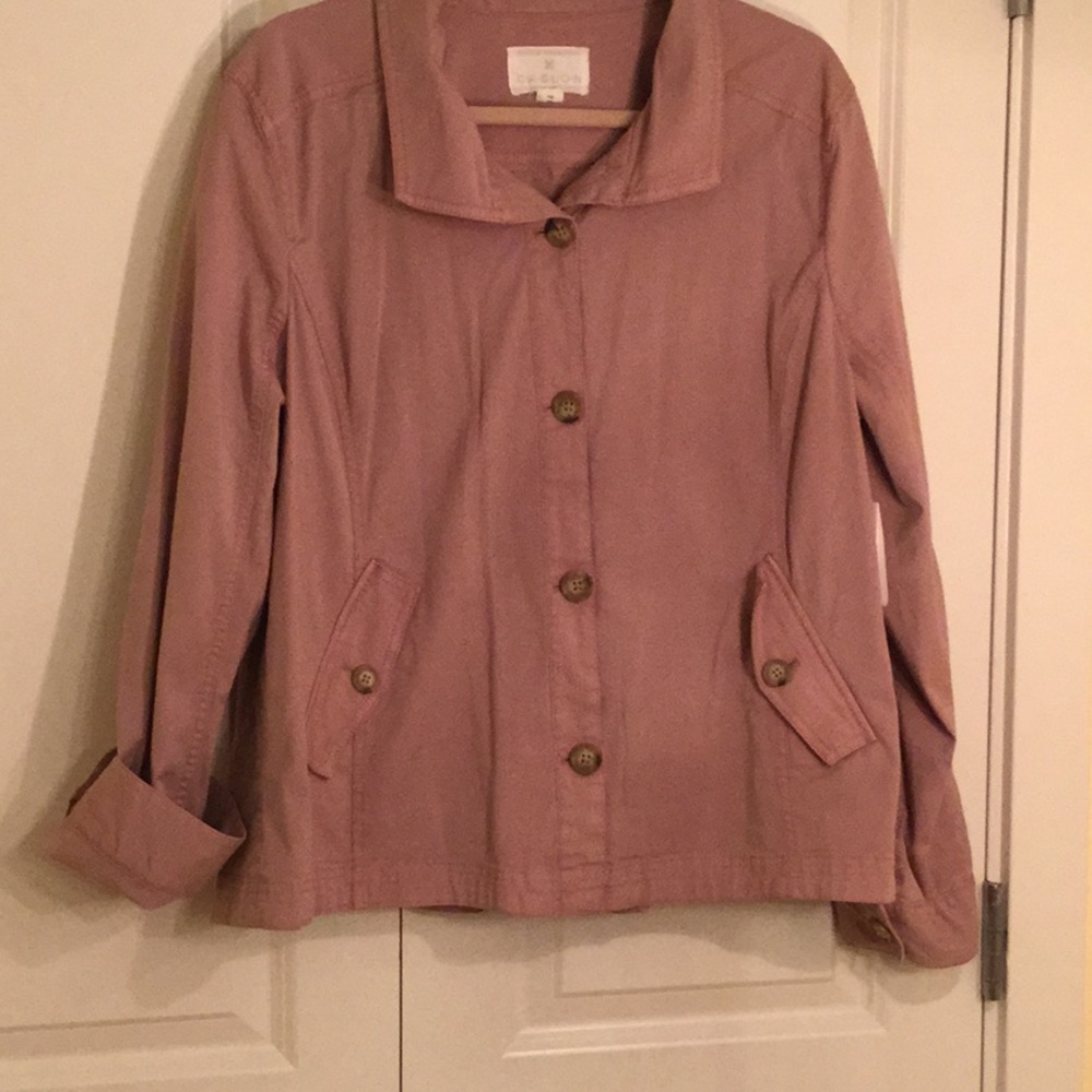 Dusty rose cotton jacket